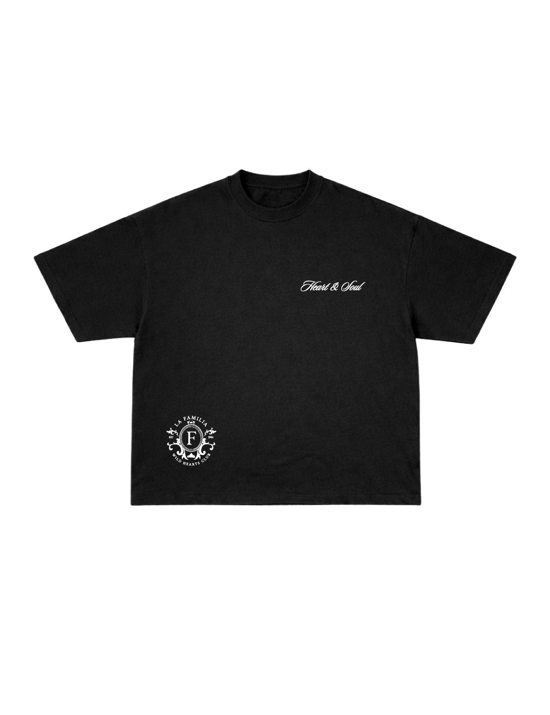 Camiseta Heart and Soul Black - Front