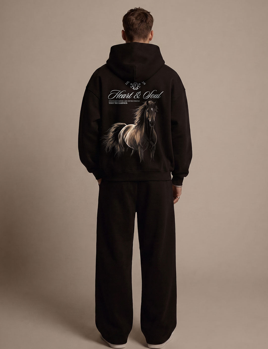 Hoodie Heart and Soul Black - Model 2
