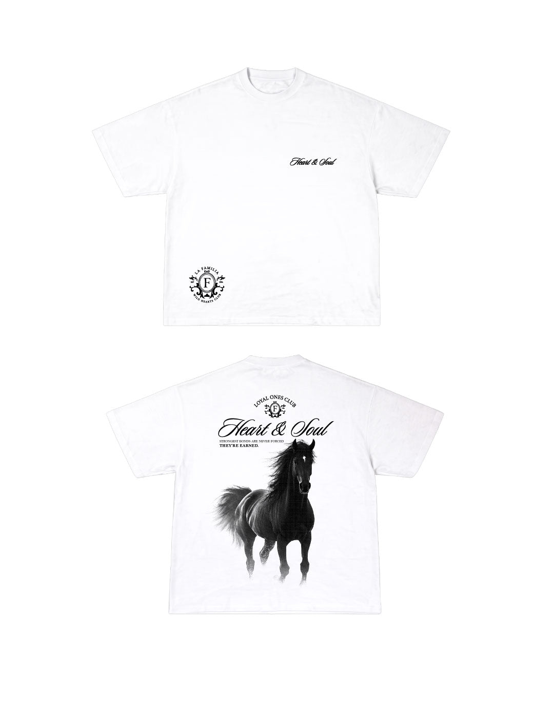 Camiseta Heart and Soul White - Both sides