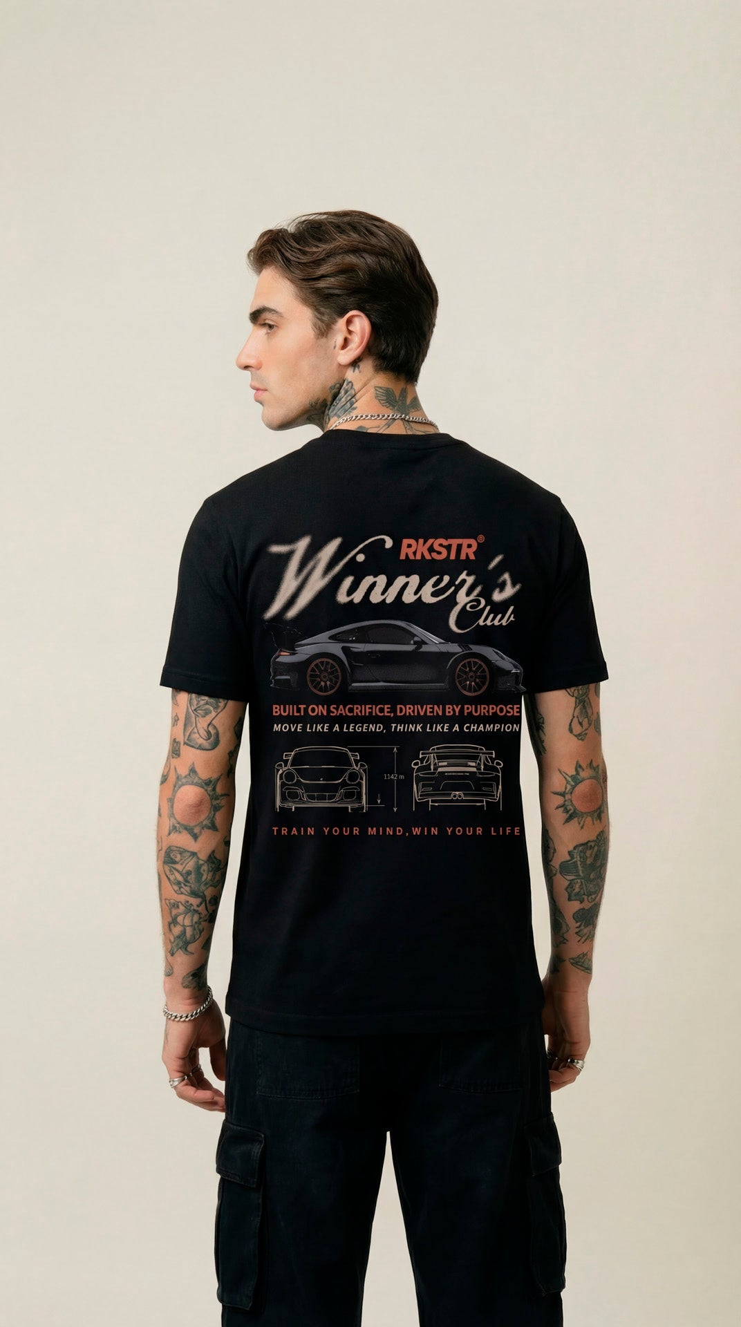 Camiseta Regular Winners Club Black - Main