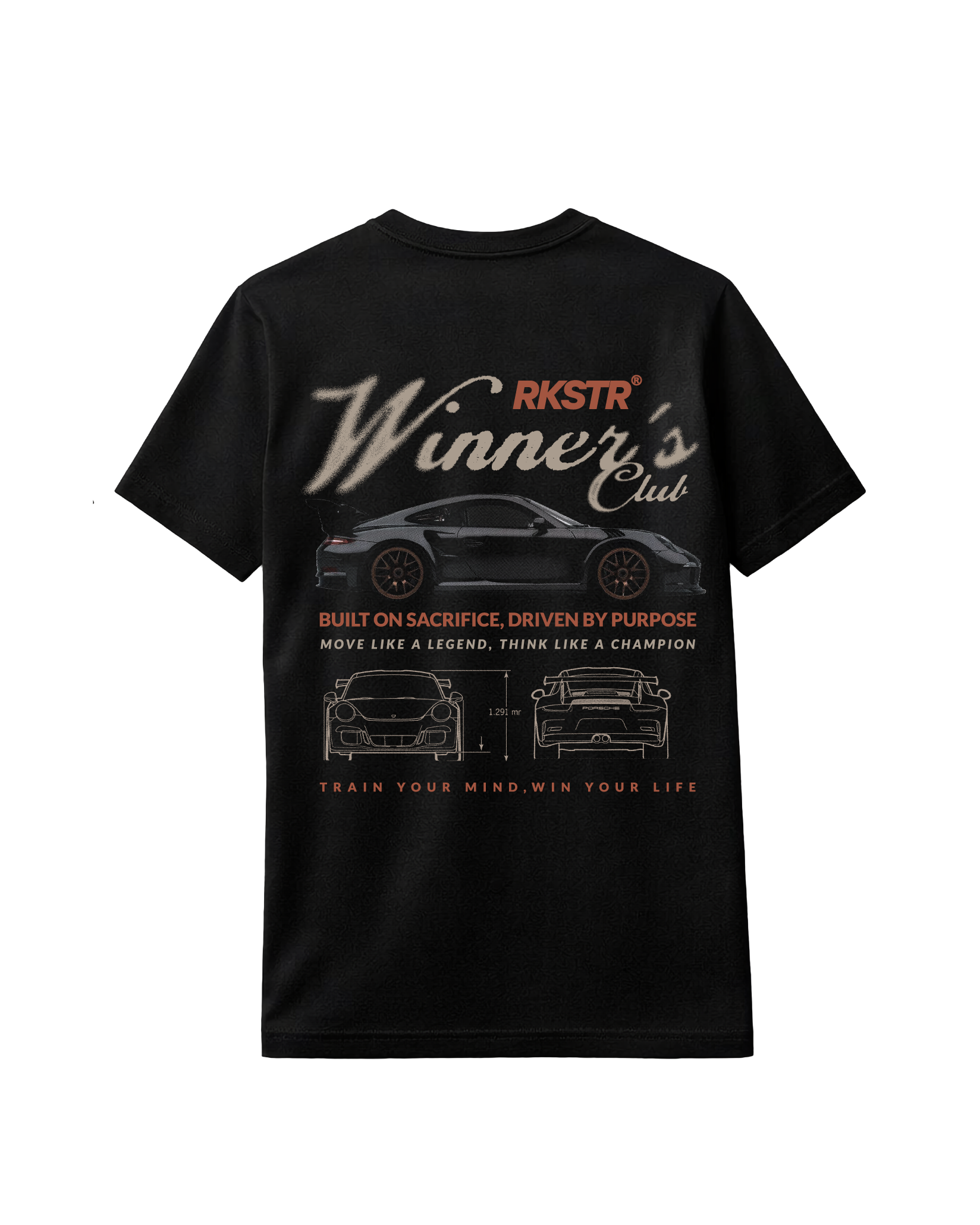 Camiseta Regular Winners Club Black - Back