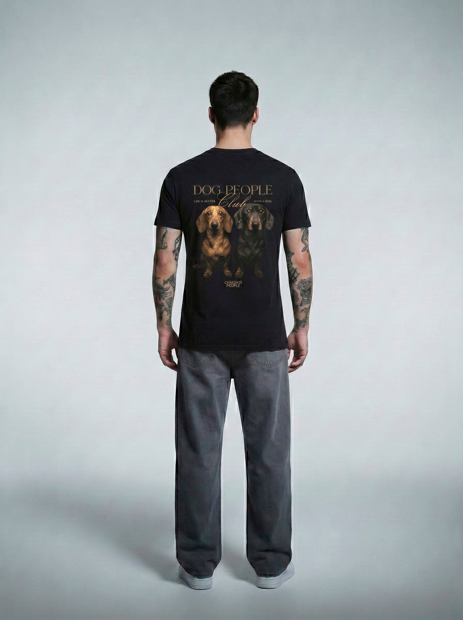 Camiseta Regular Dachshund - Back
