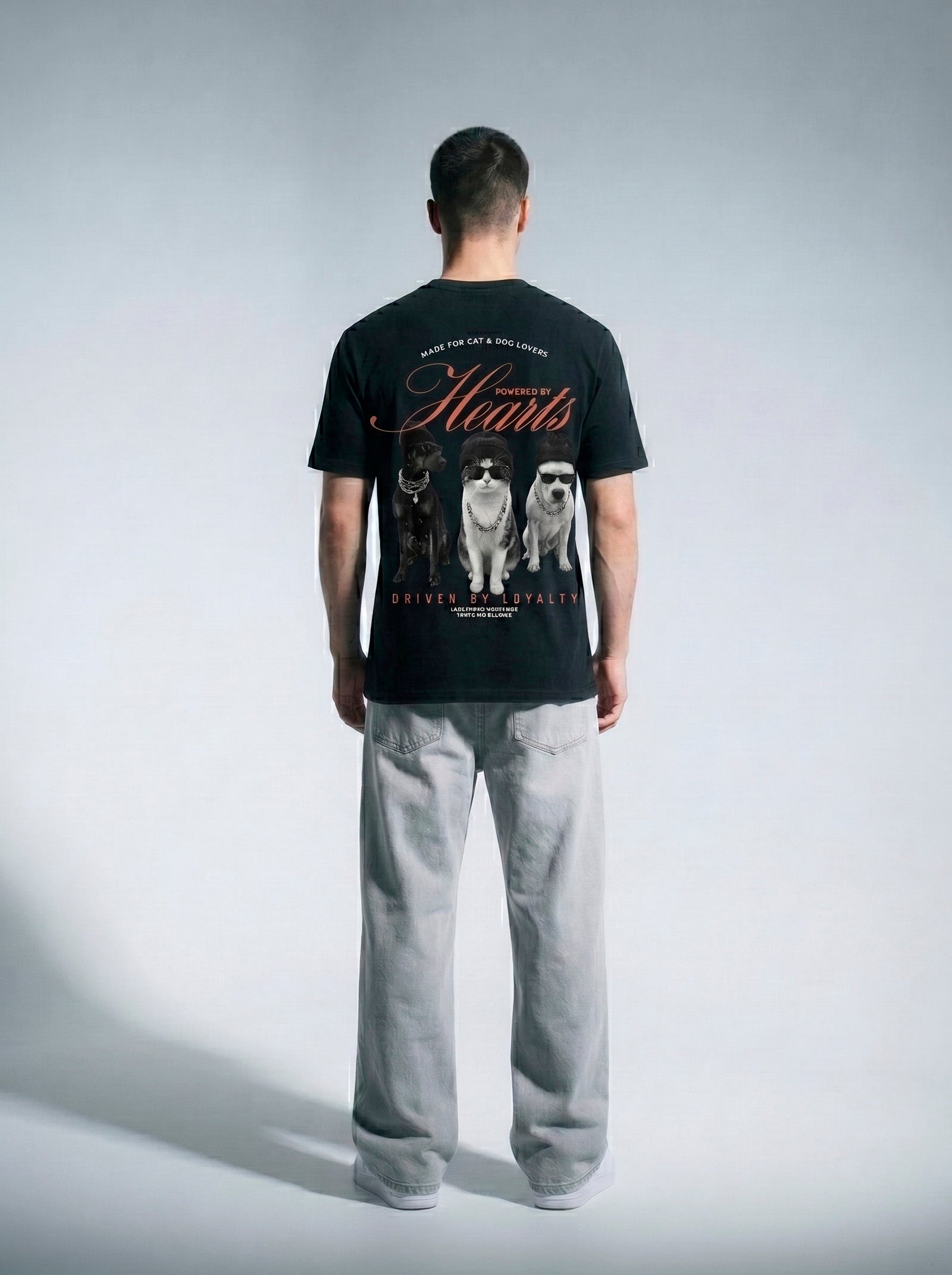 Camiseta Regular Hearts - Back