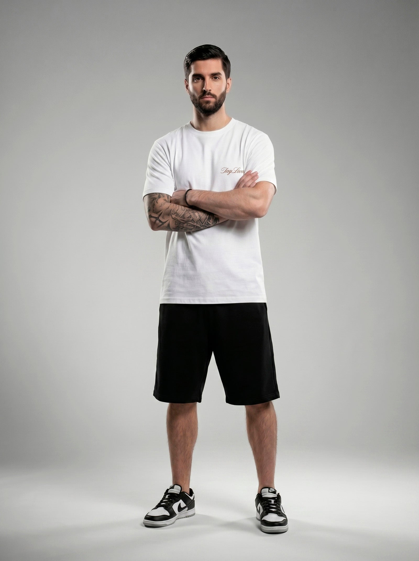 Camiseta Regular White Cat - Front